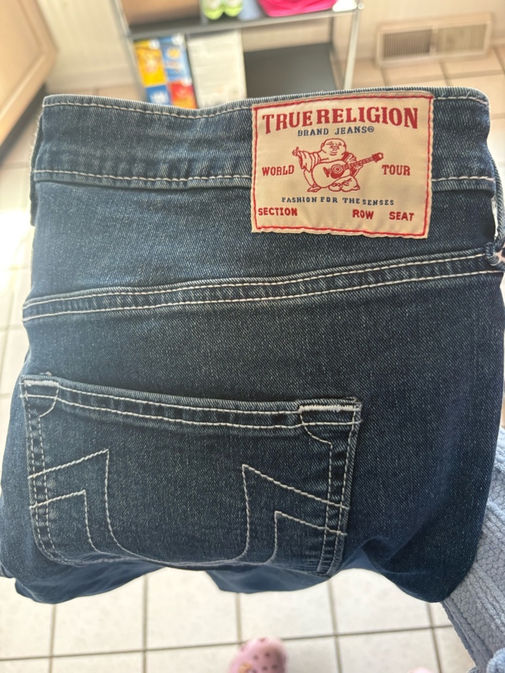 True Religion Dark Blue Boot Cut Jeans